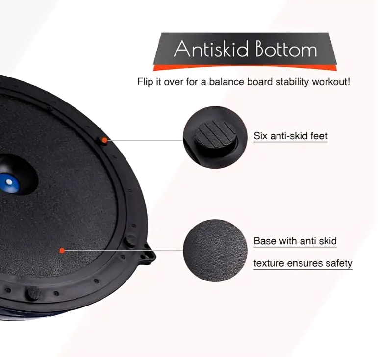 Μπάλα Ισορροπίας με Λάστιχα Αντίστασης για Γυμναστική - Half Ball Bosu Μπάλα Ισορροπίας με Λάστιχα Αντίστασης για Γυμναστική - Half Ball Bosu