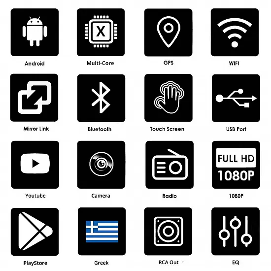 Multimedia Android 10 Ελληνικό Πλοηγό GPS & Menu 9,5 1DIN Οθόνη Αυτοκινήτου με Playstore, Ενισχυτή 4x60W, WI-FI, Bluetooth, Mirrorlink, USB, MP3, 9880A OEM Multimedia Android 10 Ελληνικό Πλοηγό GPS & Menu 9,5 1DIN Οθόνη Αυτοκινήτου με Playstore, Ενισχυτή 4x60W, WI-FI, Bluetooth, Mirrorlink, USB, MP3, 9880A OEM