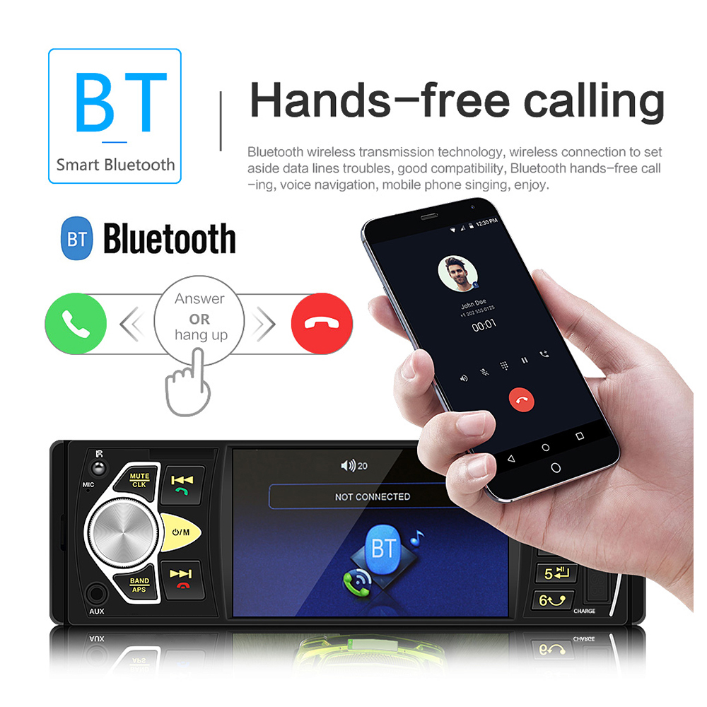 Multimedia Universal HD Οθόνη 4 - Ηχοσύστημα 1DIN Bluetooth, Handsfree, MP5 / MP3 / USB / SD / FM / AUX / Mirrorlink με Τηλεχειριστήριο Multimedia Universal HD Οθόνη 4 - Ηχοσύστημα 1DIN Bluetooth, Handsfree, MP5 / MP3 / USB / SD / FM / AUX / Mirrorlink με Τηλεχειριστήριο