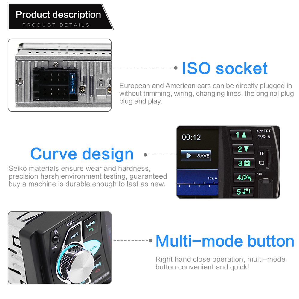 Multimedia Universal HD Οθόνη 4 - Ηχοσύστημα 1DIN Bluetooth, Handsfree, MP5 / MP3 / USB / SD / FM / AUX / Mirrorlink με Τηλεχειριστήριο Multimedia Universal HD Οθόνη 4 - Ηχοσύστημα 1DIN Bluetooth, Handsfree, MP5 / MP3 / USB / SD / FM / AUX / Mirrorlink με Τηλεχειριστήριο