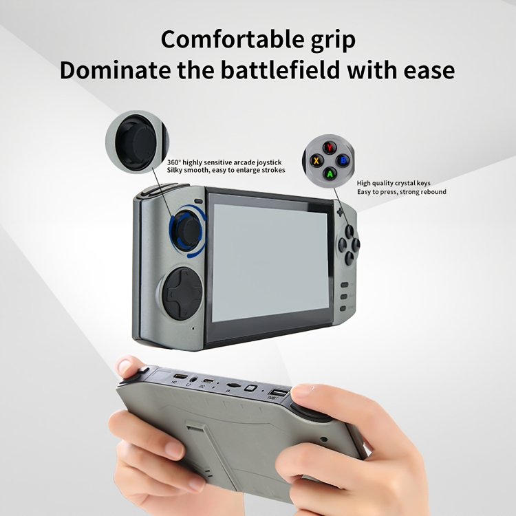 Retro Κονσόλα HD Οθόνη 5inch 2.4G - Gameboy Παιδική Ηλεκτρονική Παιχνιδομηχανή - Ασημί - Andowl Retro Κονσόλα HD Οθόνη 5inch 2.4G - Gameboy Παιδική Ηλεκτρονική Παιχνιδομηχανή - Ασημί - Andowl