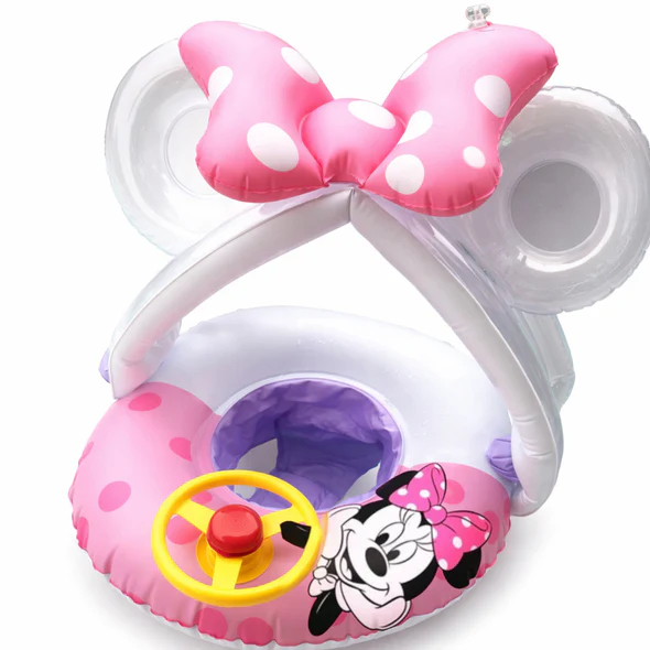 Παιδικό Φουσκωτό Σωσίβιο Minnie με Σκίαστρο και Κάθισμα Παιδικό Φουσκωτό Σωσίβιο Minnie με Σκίαστρο και Κάθισμα