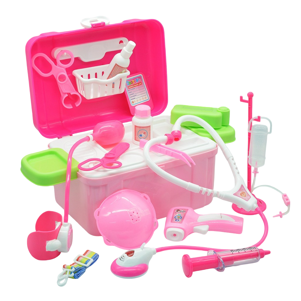 Παιδικό Βαλιτσάκι Γιατρού Ροζ 14 Τεμαχίων με Φωτισμό και Αξεσουάρ Παιδικό Βαλιτσάκι Γιατρού Ροζ 14 Τεμαχίων με Φωτισμό και Αξεσουάρ