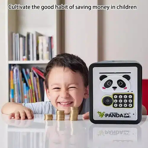 Παιδικός Κουμπαράς με Κωδικό Πρόσβασης Panda για Χαρτονομίσματα & Κέρματα Παιδικός Κουμπαράς με Κωδικό Πρόσβασης Panda για Χαρτονομίσματα & Κέρματα
