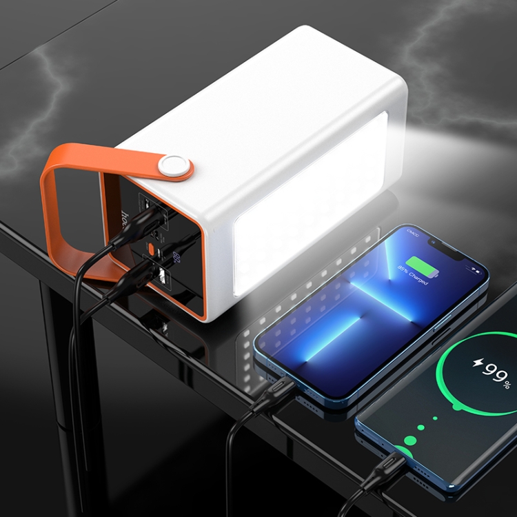 Πανίσχυρο Powerbank 90000 mAh 22.5W με Φακό - 4 Θύρες USB-A και 2 Θύρες USB-C - Με Λαβή Μεταφοράς και Οθόνη Ένδειξης Μπαταρίας - Hoco Πανίσχυρο Powerbank 90000 mAh 22.5W με Φακό - 4 Θύρες USB-A και 2 Θύρες USB-C - Με Λαβή Μεταφοράς και Οθόνη Ένδειξης Μπαταρίας - Hoco