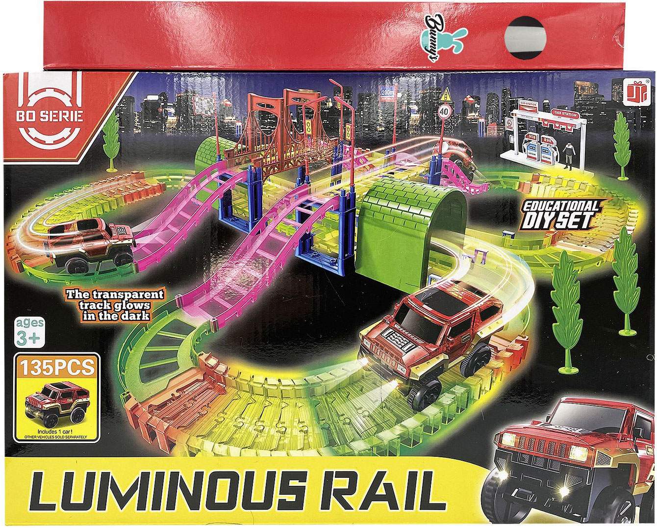 Πασχαλινή Λαμπάδα με Φωσφοριζόμενο Αυτοκινητόδρομο Luminous Rail & Γέφυρα 39x27x7cm Πασχαλινή Λαμπάδα με Φωσφοριζόμενο Αυτοκινητόδρομο Luminous Rail & Γέφυρα 39x27x7cm