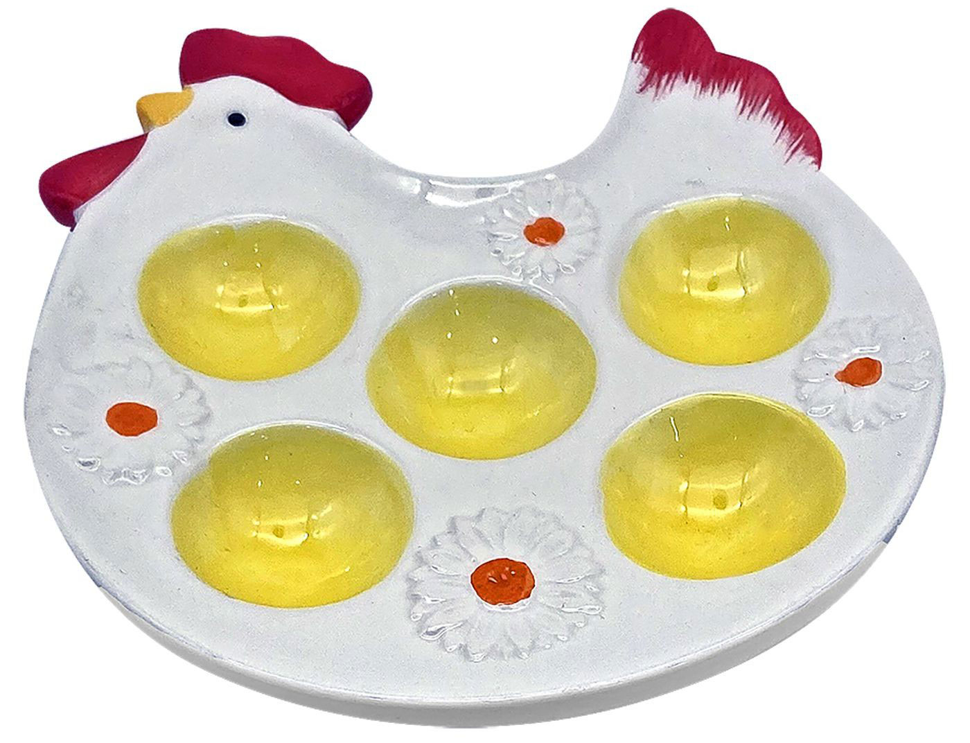 Πασχαλινή Πήλινη Αυγοθήκη 5 Θέσεων Σχέδιο Κότα 19×17cm Πασχαλινή Πήλινη Αυγοθήκη 5 Θέσεων Σχέδιο Κότα 19×17cm