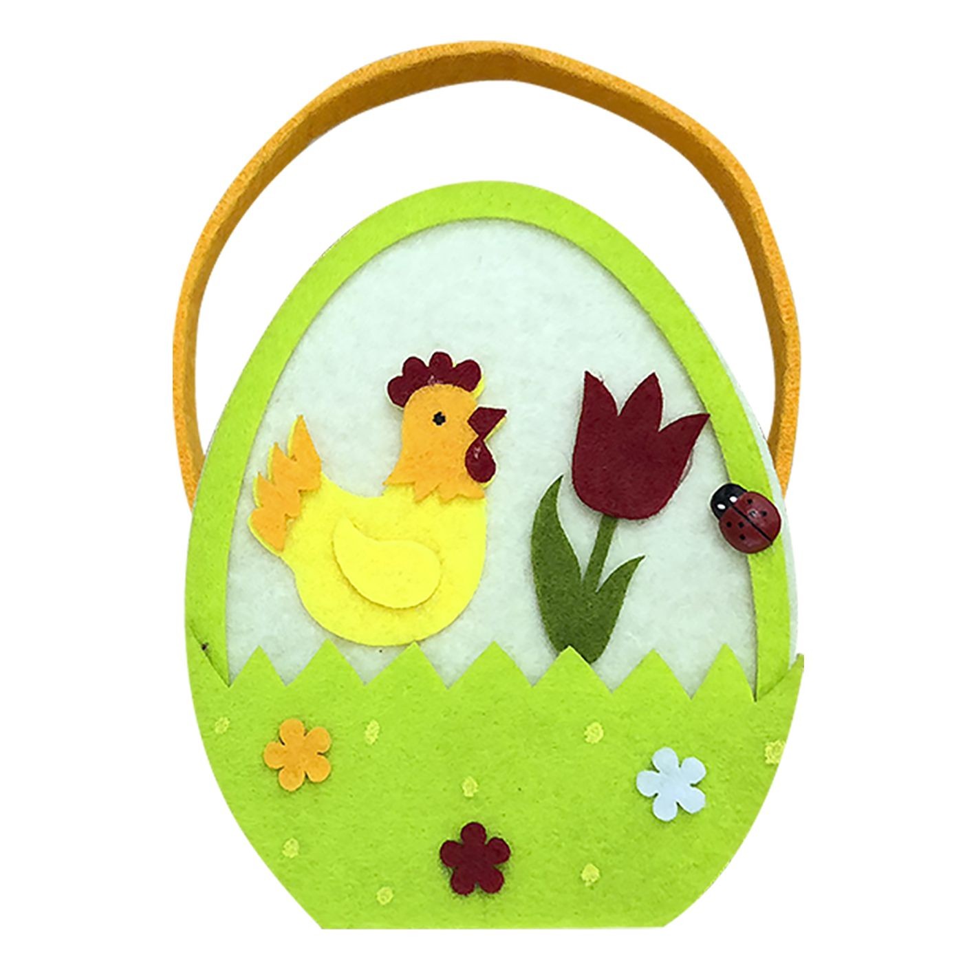 Πασχαλινό Καλάθι Διακοσμητικό Κότα με Λουλούδι και Χερούλι 18x11x7cm Πασχαλινό Καλάθι Διακοσμητικό Κότα με Λουλούδι και Χερούλι 18x11x7cm