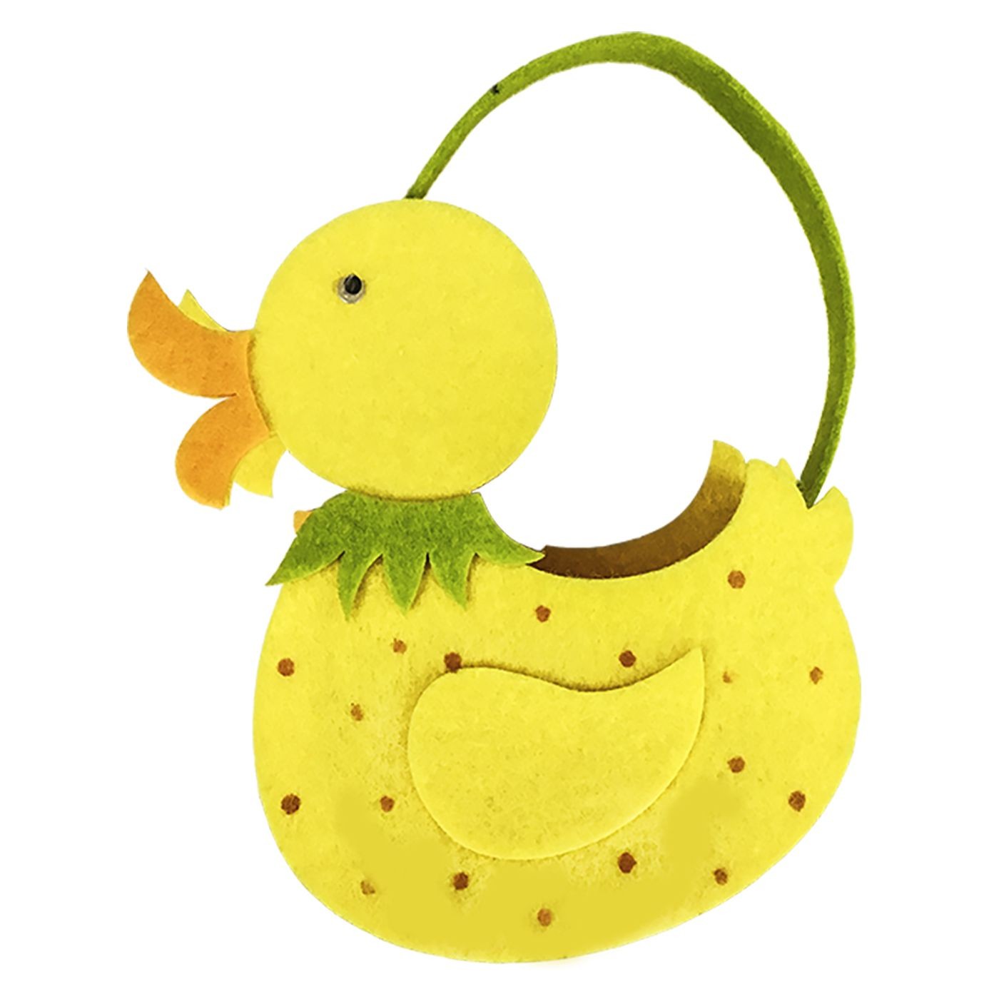 Πασχαλινό Τσόχινο Καλάθι Πουλάκι με Χερούλι 19x13x7cm Πασχαλινό Τσόχινο Καλάθι Πουλάκι με Χερούλι 19x13x7cm