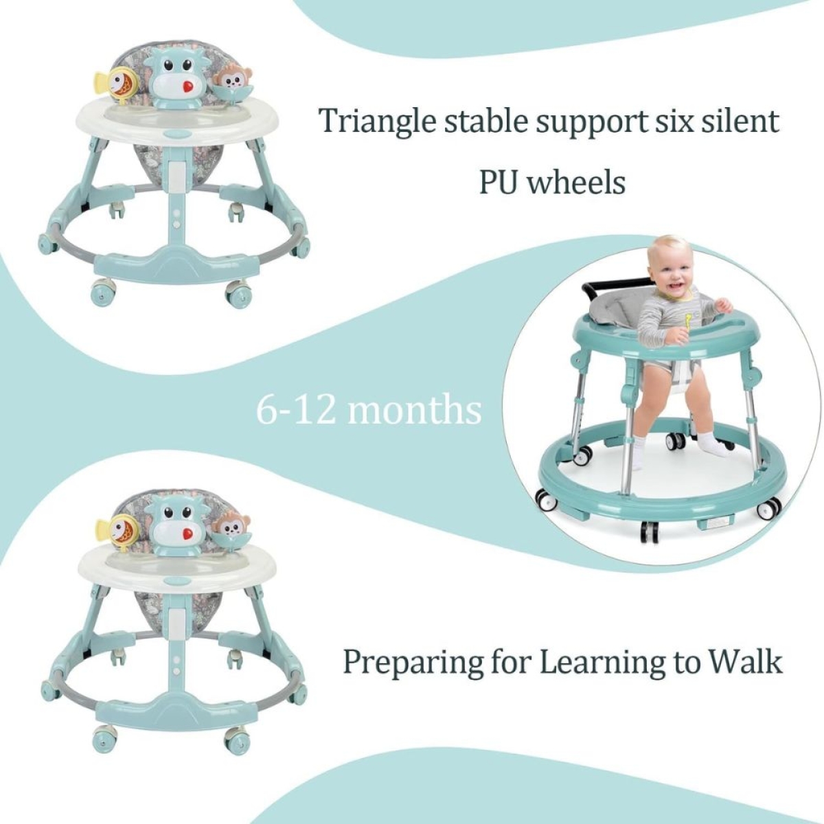 Περπατούρα Δραστηριοτήτων Μωρού με Μουσικό Πάνελ για 6+ Μηνών Περπατούρα Δραστηριοτήτων Μωρού με Μουσικό Πάνελ για 6+ Μηνών