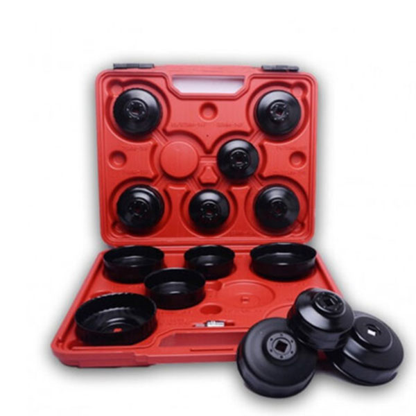 Πλήρες Σετ 15 Τεμαχίων Μπουλονόκλειδα με Προσαρμογέα για Φίλτρο Λαδιού 65– 100mm με Βαλιτσάκι Μεταφοράς Πλήρες Σετ 15 Τεμαχίων Μπουλονόκλειδα με Προσαρμογέα για Φίλτρο Λαδιού 65– 100mm με Βαλιτσάκι Μεταφοράς