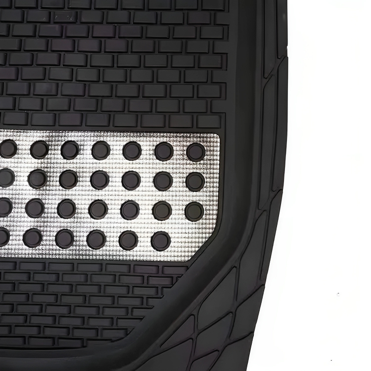 Πλήρες Σετ 4 Universal Αντιολισθητικά Λαστιχένια Πατάκια Αυτοκινήτου με Μεταλλική Ενίσχυση - 4 Τεμάχια Πλήρες Σετ 4 Universal Αντιολισθητικά Λαστιχένια Πατάκια Αυτοκινήτου με Μεταλλική Ενίσχυση - 4 Τεμάχια