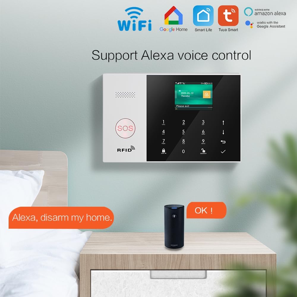 Πλήρες Σύστημα Συναγερμού WiFi/GSM με Έγχρωμη Οθόνη, RFID & Αισθητήρες Κίνησης Πλήρες Σύστημα Συναγερμού WiFi/GSM με Έγχρωμη Οθόνη, RFID & Αισθητήρες Κίνησης