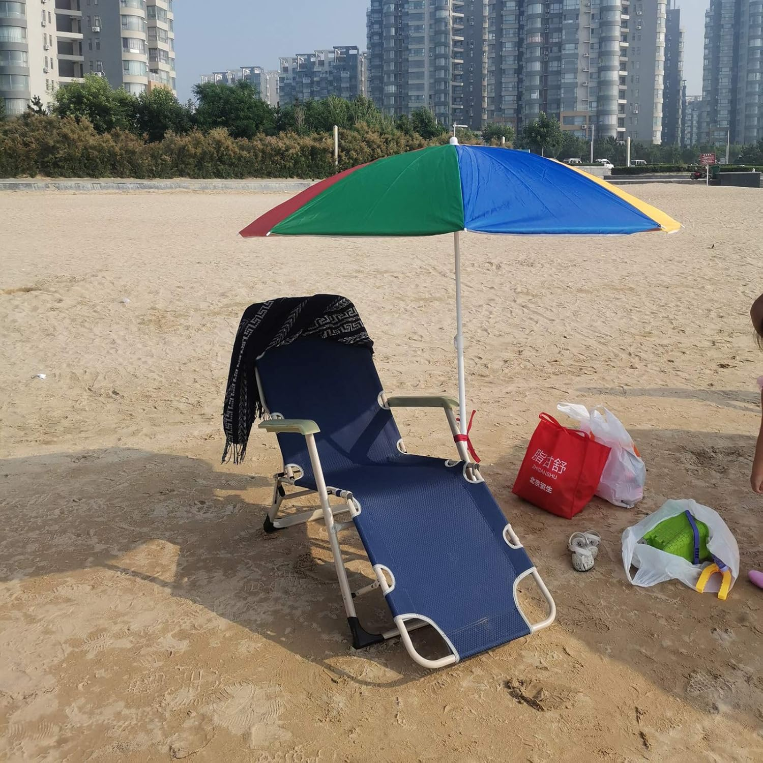 Πολύχρωμη Ομπρέλα Θαλάσσης 240cm με Μεταλλικό Σκελετό Πολύχρωμη Ομπρέλα Θαλάσσης 240cm με Μεταλλικό Σκελετό