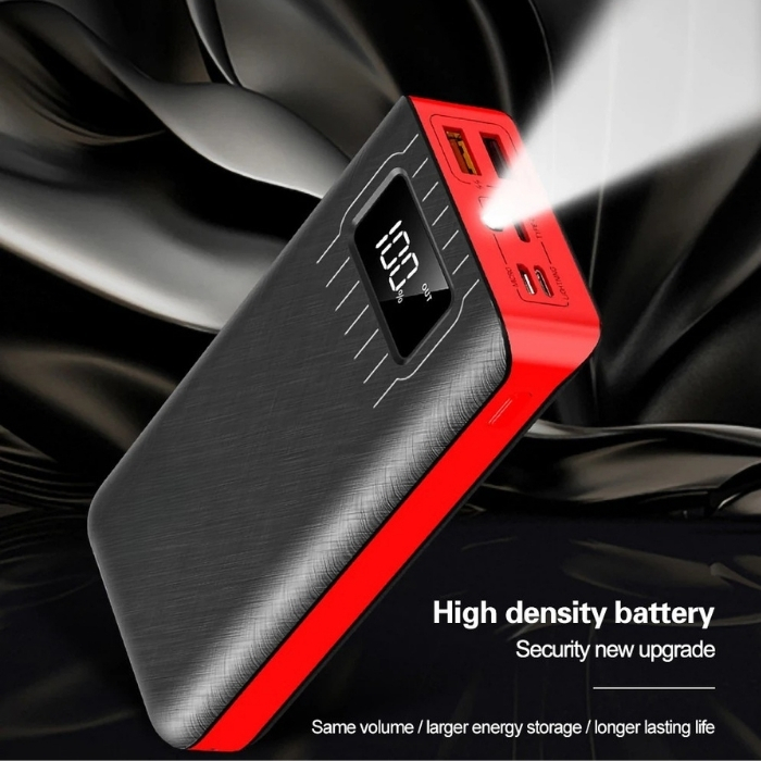 Power Bank 40000mAh με LED Οθόνη & Πολλαπλές Θύρες - Γρήγορη Φόρτιση για Κινητά & Tablet - Andowl Power Bank 40000mAh με LED Οθόνη & Πολλαπλές Θύρες - Γρήγορη Φόρτιση για Κινητά & Tablet - Andowl