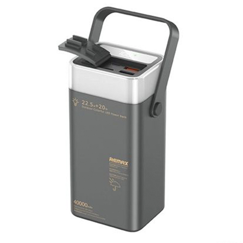 Power Bank Remax - Μπαταρία Γρήγορης Φορτιστής 40.000mAh με - Φακό & Θύρες USB, Type-C, Micro USB Γκρι Power Bank Remax - Μπαταρία Γρήγορης Φορτιστής 40.000mAh με - Φακό & Θύρες USB, Type-C, Micro USB Γκρι