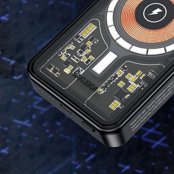 Power Bank Ταχείας Ασύρματης Φόρτισης 10000mAh PD20W Type-C - Φορητή Μπαταρία KLGO Portable Fast Charger Power Bank Ταχείας Ασύρματης Φόρτισης 10000mAh PD20W Type-C - Φορητή Μπαταρία KLGO Portable Fast Charger