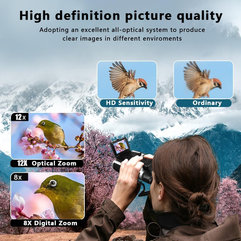 Ψηφιακά Κιάλια Με Κάμερα 48MP 2.5K Και Οθόνη LCD 2.4″ με Κάρτα 32GB Ψηφιακά Κιάλια Με Κάμερα 48MP 2.5K Και Οθόνη LCD 2.4″ με Κάρτα 32GB