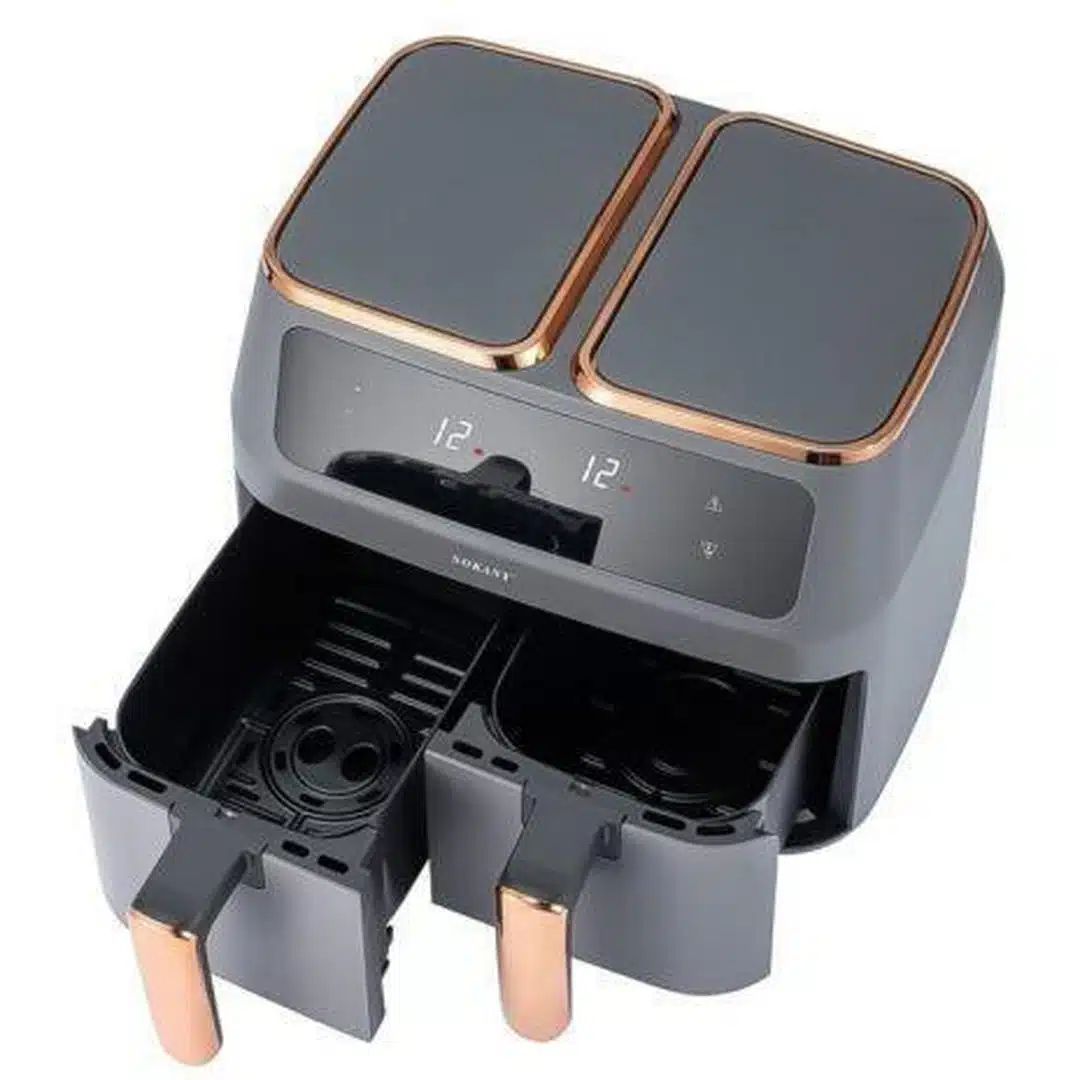 Ψηφιακή Φριτέζα Αέρος Sokany Air Fryer 8lt RAF 1500W με 2 Αποσπώμενα Καλάθια Ψηφιακή Φριτέζα Αέρος Sokany Air Fryer 8lt RAF 1500W με 2 Αποσπώμενα Καλάθια