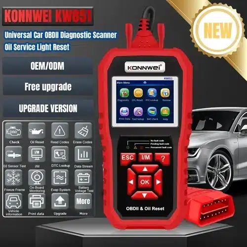 Ψηφιακό Διαγνωστικό Αυτοκινήτου OBD2 με Έγχρωμη Οθόνη & Επαναφορά Ένδειξης Service Λαδιού - Konnwei Ψηφιακό Διαγνωστικό Αυτοκινήτου OBD2 με Έγχρωμη Οθόνη & Επαναφορά Ένδειξης Service Λαδιού - Konnwei