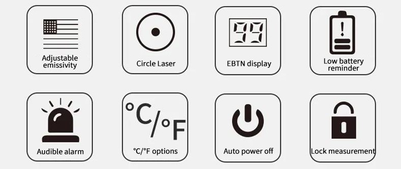 Ψηφιακό Θερμόμετρο Υπερύθρων -50℃ - 500℃ - Uni-T UT306M - Μαύρο Ψηφιακό Θερμόμετρο Υπερύθρων -50℃ - 500℃ - Uni-T UT306M - Μαύρο