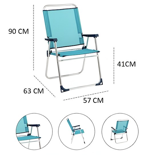 Πτυσσόμενη Καρέκλα Παραλίας Αλουμινίου Kmt Style 602801 – Ελαφριά & Ανθεκτική | 90x63x57cm, Μπλε, για Κάμπινγκ & Θάλασσα Πτυσσόμενη Καρέκλα Παραλίας Αλουμινίου Kmt Style 602801 – Ελαφριά & Ανθεκτική | 90x63x57cm, Μπλε, για Κάμπινγκ & Θάλασσα