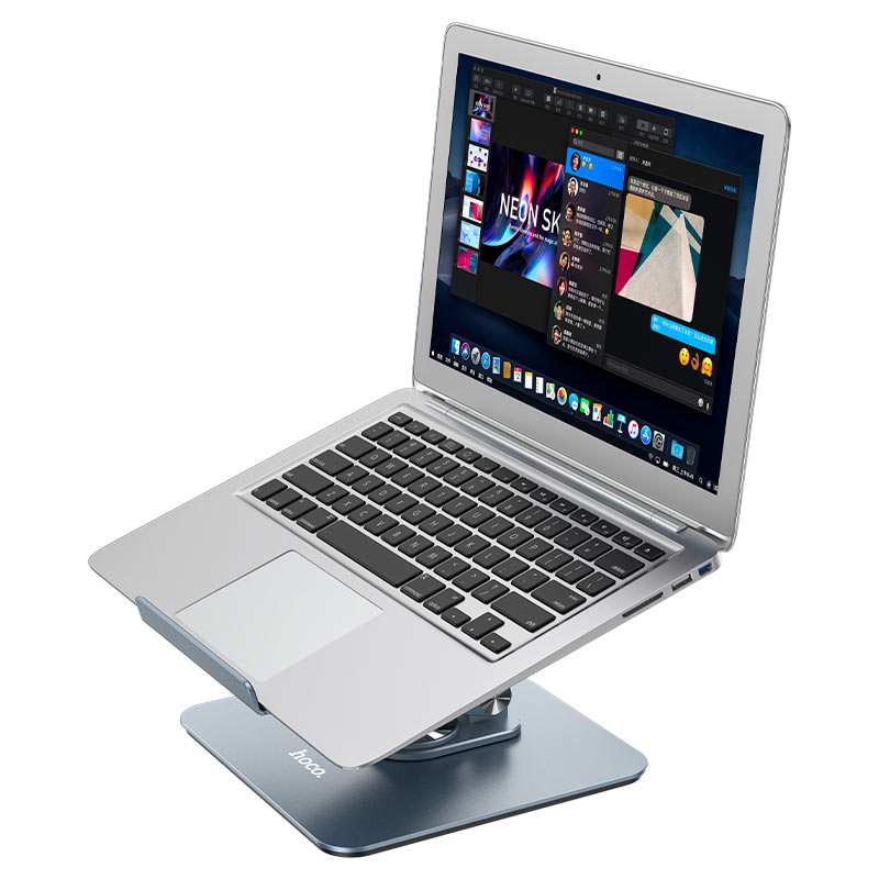 Πτυσσόμενη Περιστρεφόμενη Βάση Laptop & Tablet Αλουμινίου 360° - Ρυθμιζόμενη Επιτραπέζια Βάση Γραφείου - Hoco Πτυσσόμενη Περιστρεφόμενη Βάση Laptop & Tablet Αλουμινίου 360° - Ρυθμιζόμενη Επιτραπέζια Βάση Γραφείου - Hoco