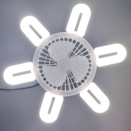 Πτυσσόμενος Ανεμιστήρας Οροφής LED 41cm – Σύστημα U-Shaped, Λευκό | Εύκολη Εγκατάσταση Πτυσσόμενος Ανεμιστήρας Οροφής LED 41cm – Σύστημα U-Shaped, Λευκό Εύκολη Εγκατάσταση
