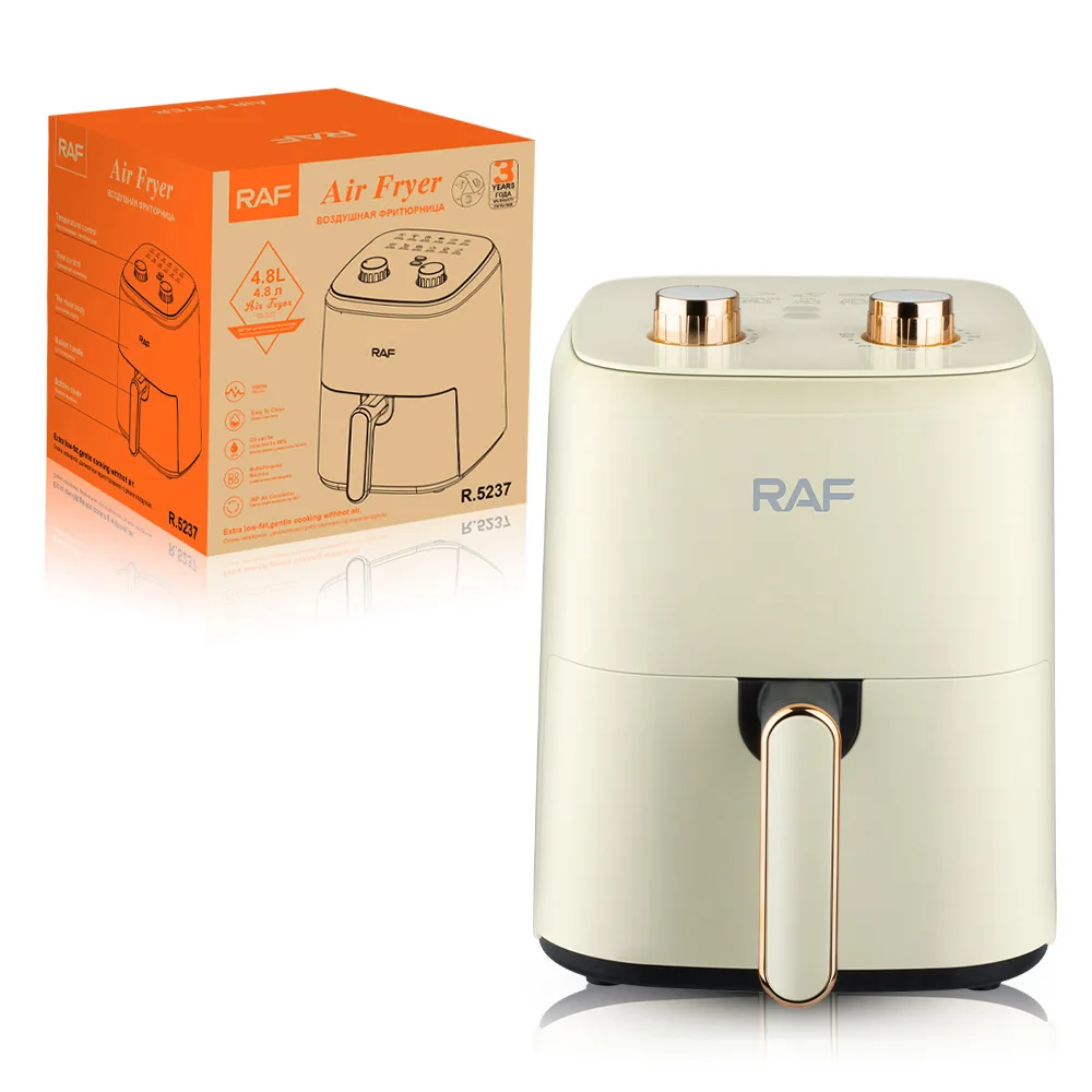 Raf Φριτέζα Αέρος 360° 1500W με Αποσπώμενο κάδο 4.8lt και Χρονοδιακόπτη για Μαγείρεμα Χωρίς Λάδι Raf Φριτέζα Αέρος 360° 1500W με Αποσπώμενο κάδο 4.8lt και Χρονοδιακόπτη για Μαγείρεμα Χωρίς Λάδι