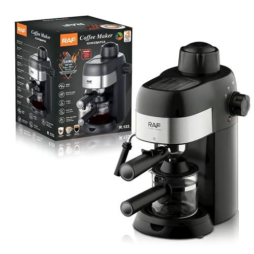 RAF Ηλεκτρική Μηχανή Καφέ Espresso 800W 240ml 15 BAR Μαύρο RAF Ηλεκτρική Μηχανή Καφέ Espresso 800W 240ml 15 BAR Μαύρο