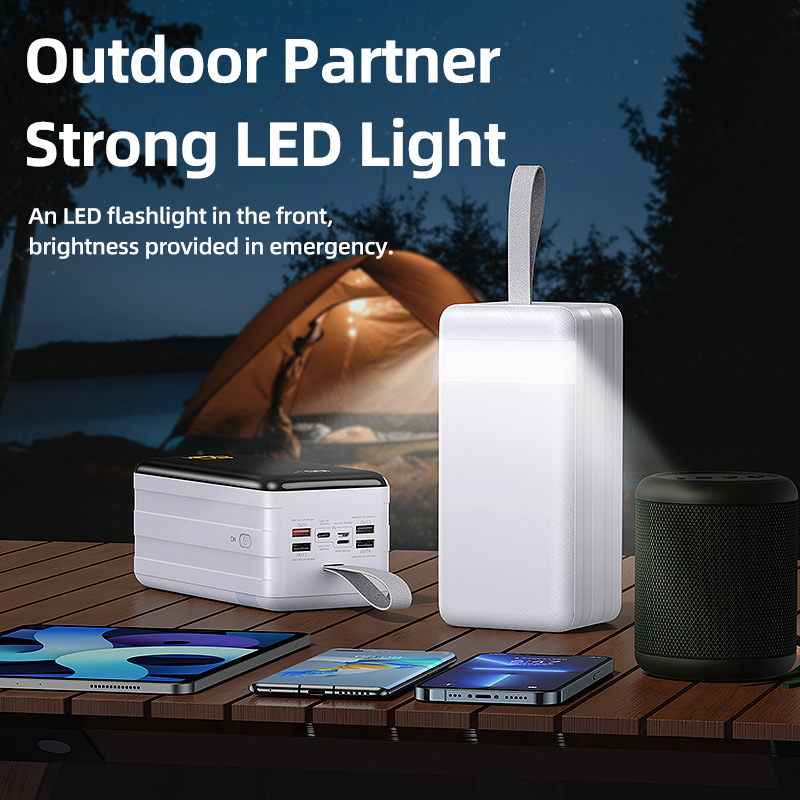 Remax 80.000mAh Powerbank Quick Fast Charging σε Λευκό Χρώμα Remax 80.000mAh Powerbank Quick Fast Charging σε Λευκό Χρώμα