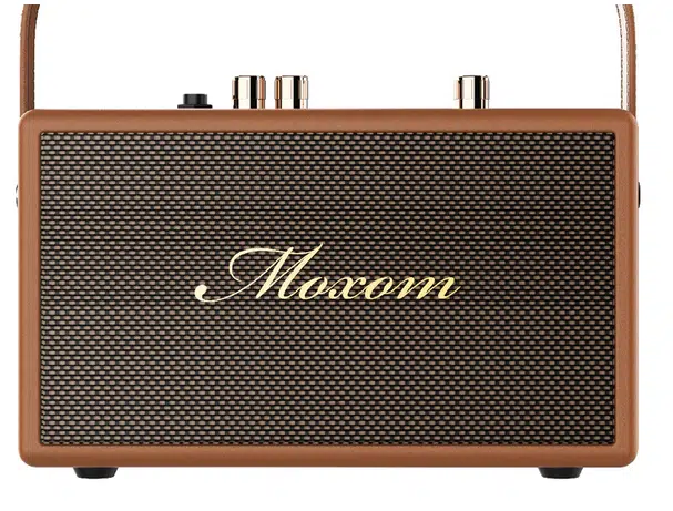 Retro Φορητό Ελαφρύ Επαναφορτιζόμενο Miltimedie Ηχείο MOXOM με Bluetooth και Θύρες USB, SD, AUX Input και MIC IN Retro Φορητό Ελαφρύ Επαναφορτιζόμενο Miltimedie Ηχείο MOXOM με Bluetooth και Θύρες USB, SD, AUX Input και MIC IN