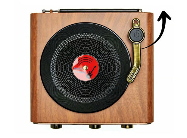 Retro Ραδιόφωνο Bluetooth Επαναφορτιζόμενο Καφέ Retro Ραδιόφωνο Bluetooth Επαναφορτιζόμενο Καφέ