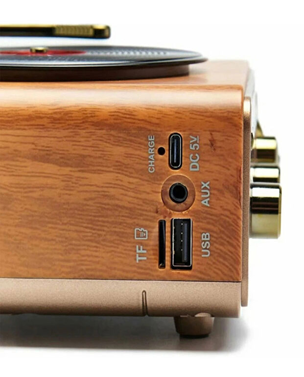 Retro Ραδιόφωνο Bluetooth Επαναφορτιζόμενο Καφέ Retro Ραδιόφωνο Bluetooth Επαναφορτιζόμενο Καφέ