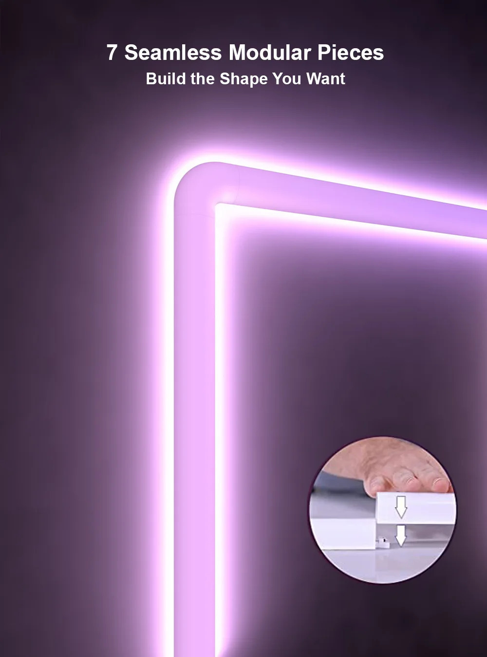 RGB LED DIY Φωτιστικό Τοίχου Ζιγκ-Ζαγκ με Λειτουργία Μουσικής - Με Τηλεχειριστήριο, WiFi και App TUYA RGB LED DIY Φωτιστικό Τοίχου Ζιγκ-Ζαγκ με Λειτουργία Μουσικής - Με Τηλεχειριστήριο, WiFi και App TUYA