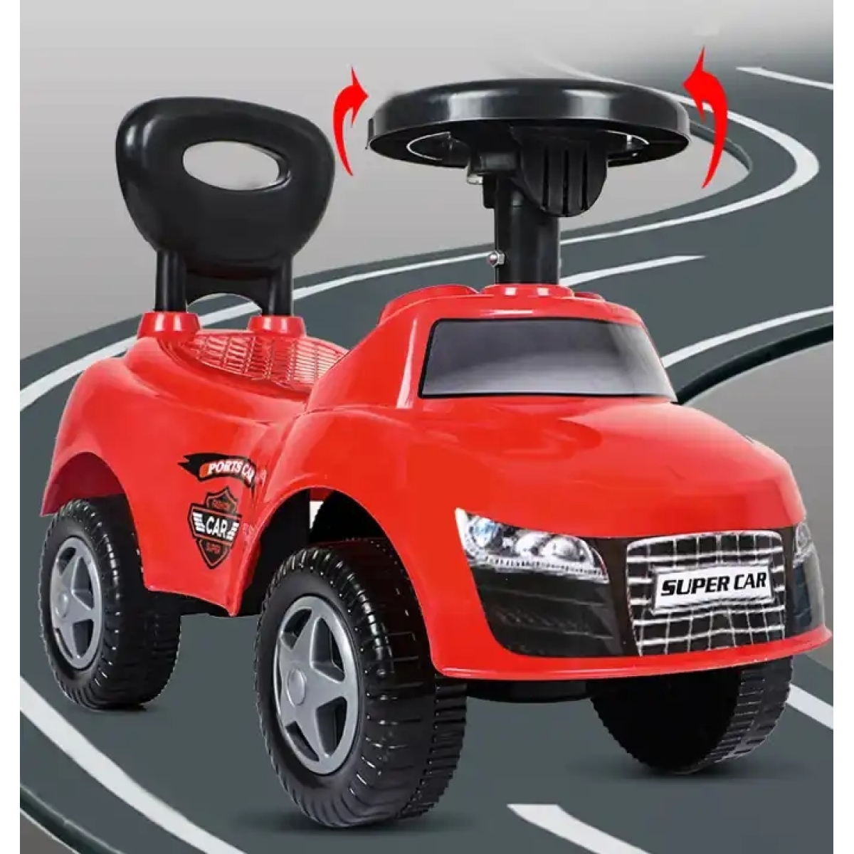 Ride On Περπατούρα Αυτοκινητάκι BC1113 με Λαβή Ώθησης & Τιμόνι Παιδικό Όχημα Κόκκινο Ride On Περπατούρα Αυτοκινητάκι BC1113 με Λαβή Ώθησης & Τιμόνι Παιδικό Όχημα Κόκκινο