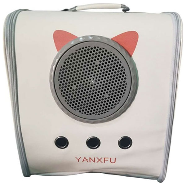 Σακίδιο μεταφοράς κατοικιδίων αεριζόμενο από 3 πλευρές Λευκό/Πορτοκαλί Σακίδιο μεταφοράς κατοικιδίων αεριζόμενο από 3 πλευρές Λευκό/Πορτοκαλί