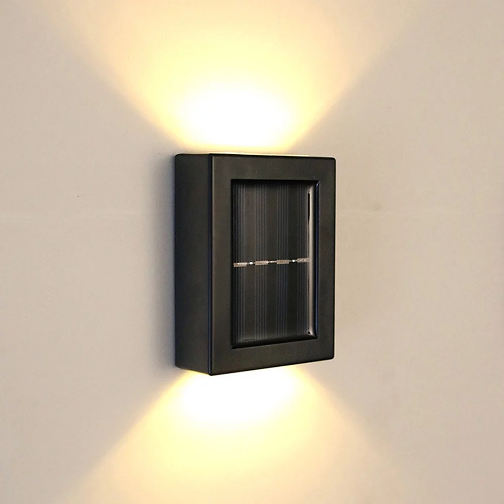 Σετ 4 τμχ Mini Επιτοίχιο Αδιάβροχο Ηλιακό Φωτιστικό LED με Φωτοκύτταρο 3000Κ με Ενσωματωμένο Ηλιακό Πάνελ Σετ 4 τμχ Mini Επιτοίχιο Αδιάβροχο Ηλιακό Φωτιστικό LED με Φωτοκύτταρο 3000Κ με Ενσωματωμένο Ηλιακό Πάνελ