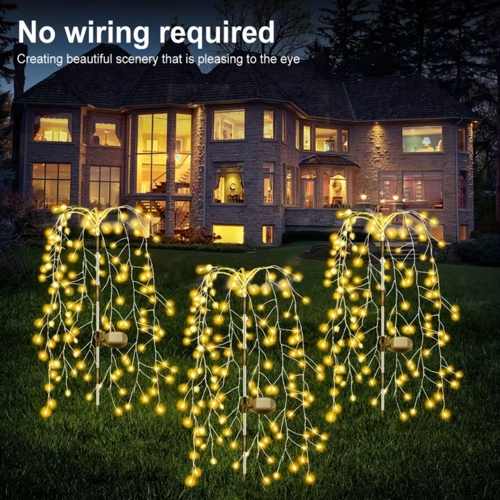 Σετ 2 τμχ Ηλιακά Φωτάκια LED Εξωτερικού Χώρου 200 LED IP44 – Κρεμαστά με 8 Λειτουργίες Σετ 2 τμχ Ηλιακά Φωτάκια LED Εξωτερικού Χώρου 200 LED IP44 – Κρεμαστά με 8 Λειτουργίες
