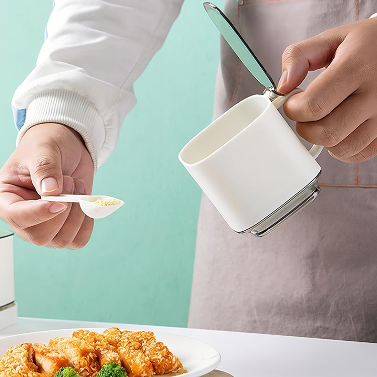 Σετ 2 Βάζα Αποθήκευσης Μπαχαρικών & Καρυκευμάτων με Καπάκι και Βάση Σετ 2 Βάζα Αποθήκευσης Μπαχαρικών & Καρυκευμάτων με Καπάκι και Βάση