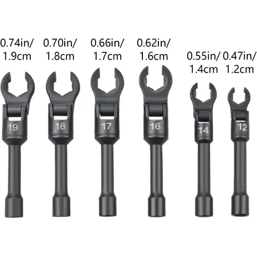 Σετ Καρυδάκια Brake Line με Άνοιγμα Crowfoot 6 Τεμαχίων Σετ Καρυδάκια Brake Line με Άνοιγμα Crowfoot 6 Τεμαχίων