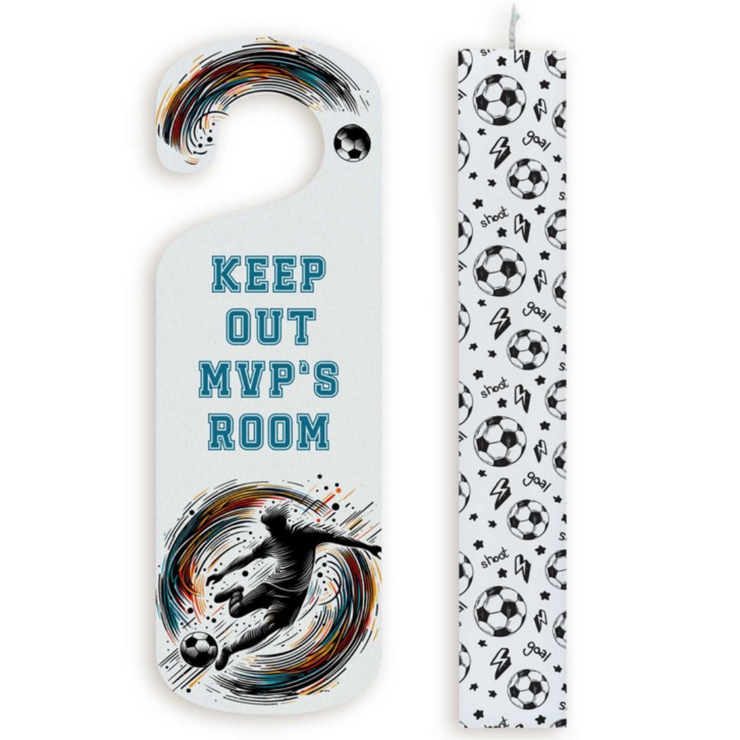 Σετ Πασχαλινή Λαμπάδα με Εκτύπωση ΄΄Keep Out MVP'S Room΄΄ με Ξύλινο Καδράκι Πόρτας Σετ Πασχαλινή Λαμπάδα με Εκτύπωση ΄΄Keep Out MVP'S Room΄΄ με Ξύλινο Καδράκι Πόρτας