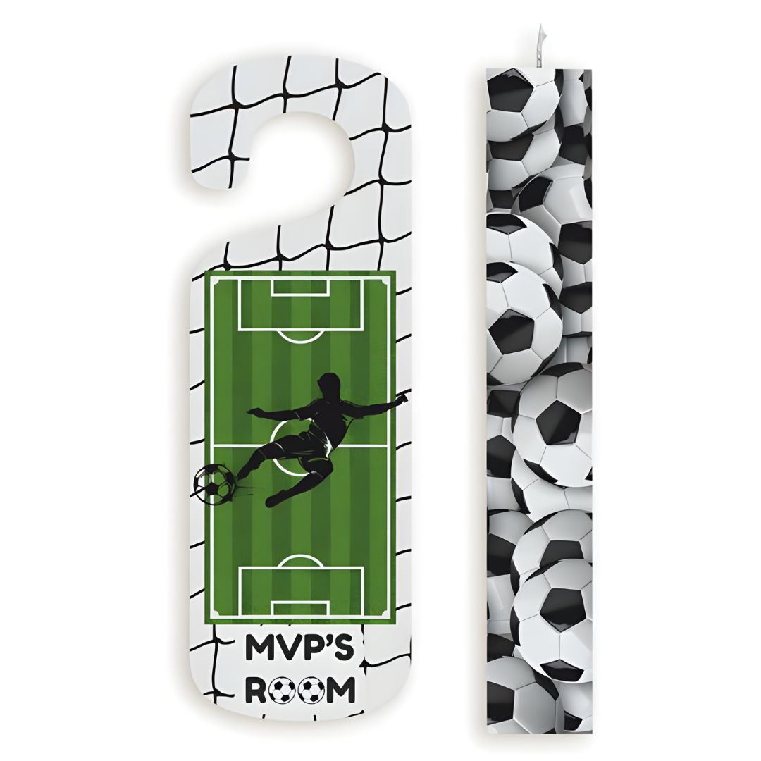 Σετ Πασχαλινή Λαμπάδα με Εκτύπωση ΄΄MVP'S Room΄΄ με Ξύλινο Καδράκι Πόρτας Σετ Πασχαλινή Λαμπάδα με Εκτύπωση ΄΄MVP'S Room΄΄ με Ξύλινο Καδράκι Πόρτας