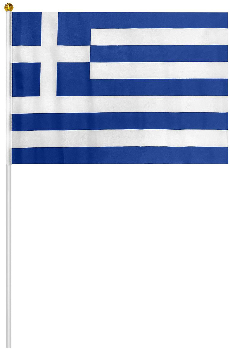 Σημαία Ελληνική Πάνινη 32×45cm με Πλαστική Λαβή 60cm - 12 Τεμάχια Σημαία Ελληνική Πάνινη 32×45cm με Πλαστική Λαβή 60cm - 12 Τεμάχια