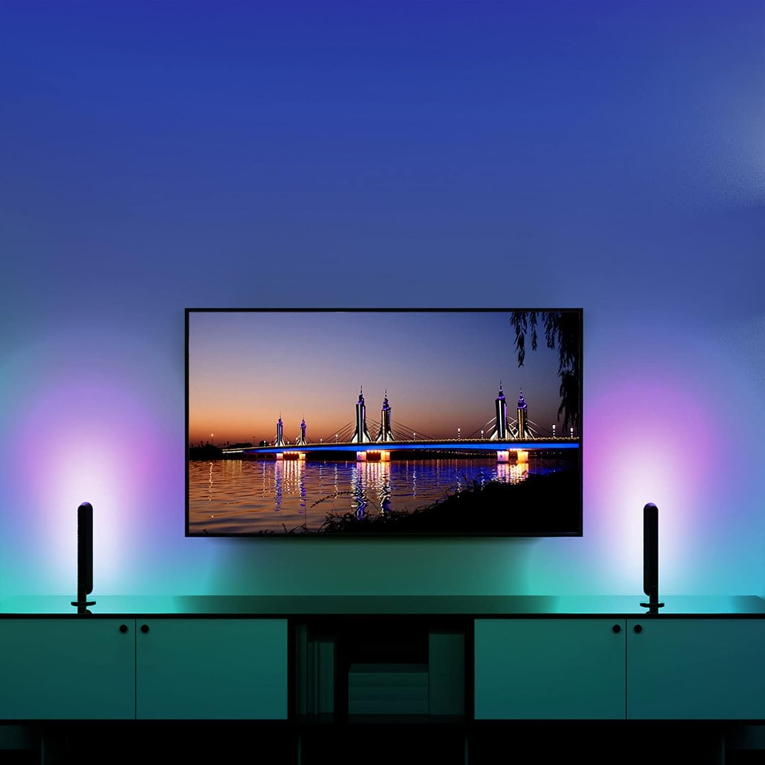 Smart LED RGB Μπάρες Φωτισμού με Τηλεχειριστήριο, App & Φωνητικό Έλεγχο - Για Gaming & TV Smart LED RGB Μπάρες Φωτισμού με Τηλεχειριστήριο, App & Φωνητικό Έλεγχο - Για Gaming & TV