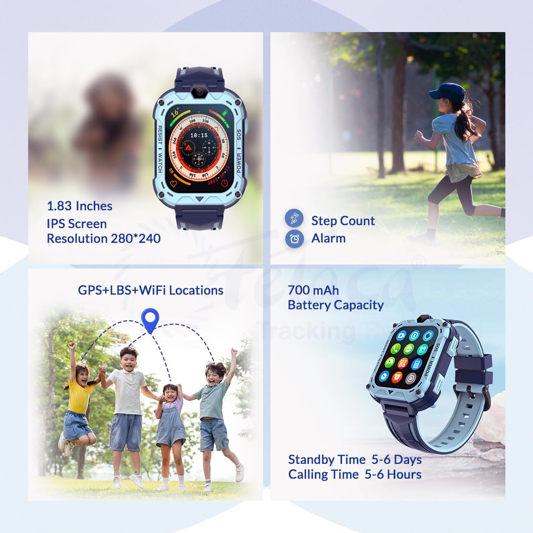Smartwatch για Παιδιά με Παρακολούθηση GPS, Βιντεοκλήσεις & Λειτουργία SOS Smartwatch για Παιδιά με Παρακολούθηση GPS, Βιντεοκλήσεις & Λειτουργία SOS