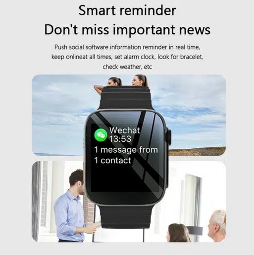 Smartwatch με Παλμογράφο ,Απάντηση Κλήσεων – Μηνυμάτων ,Ειδοποίηση Εφαρμογών και Οθόνη Αφής σε Μαύρο Χρώμα Smartwatch με Παλμογράφο ,Απάντηση Κλήσεων – Μηνυμάτων ,Ειδοποίηση Εφαρμογών και Οθόνη Αφής σε Μαύρο Χρώμα