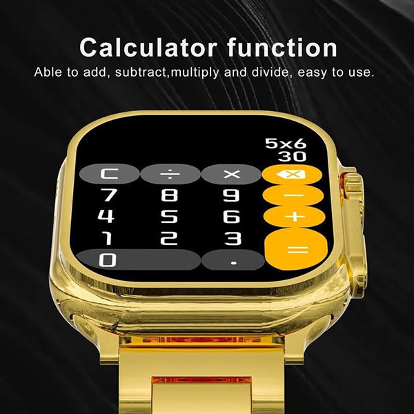Smartwatch Με Παλμογράφο- Ένδειξη Μηνυμάτων Και Bluetooth- M9 Ultra Max Χρυσό Smartwatch Με Παλμογράφο- Ένδειξη Μηνυμάτων Και Bluetooth- M9 Ultra Max Χρυσό
