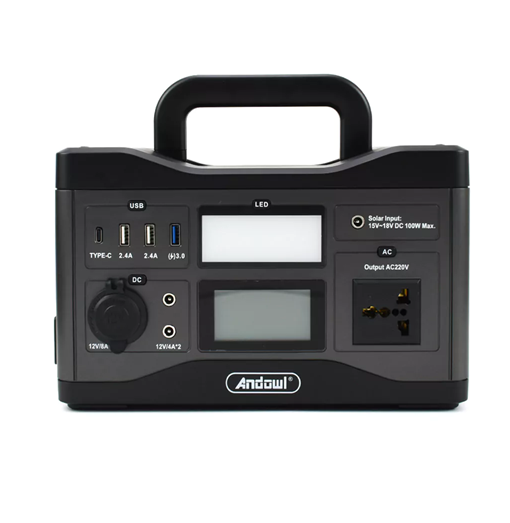 Σταθμός ασύρματης & ενσύρματης φόρτισης 533Wh 50Ah 5-220V 600W Andowl μαύρο Σταθμός ασύρματης & ενσύρματης φόρτισης 533Wh 50Ah 5-220V 600W Andowl μαύρο