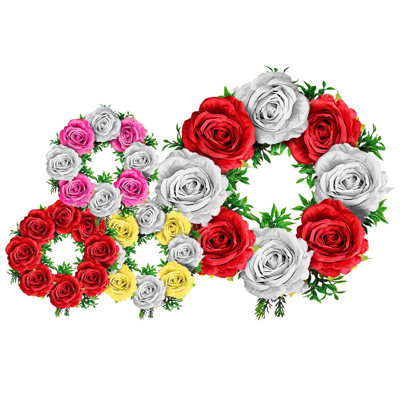 Στεφάνι Τριαντάφυλλα Ø40cm – Διακοσμητικό ή Μνημόσυνο Στεφάνι Τριαντάφυλλα Ø40cm – Διακοσμητικό ή Μνημόσυνο